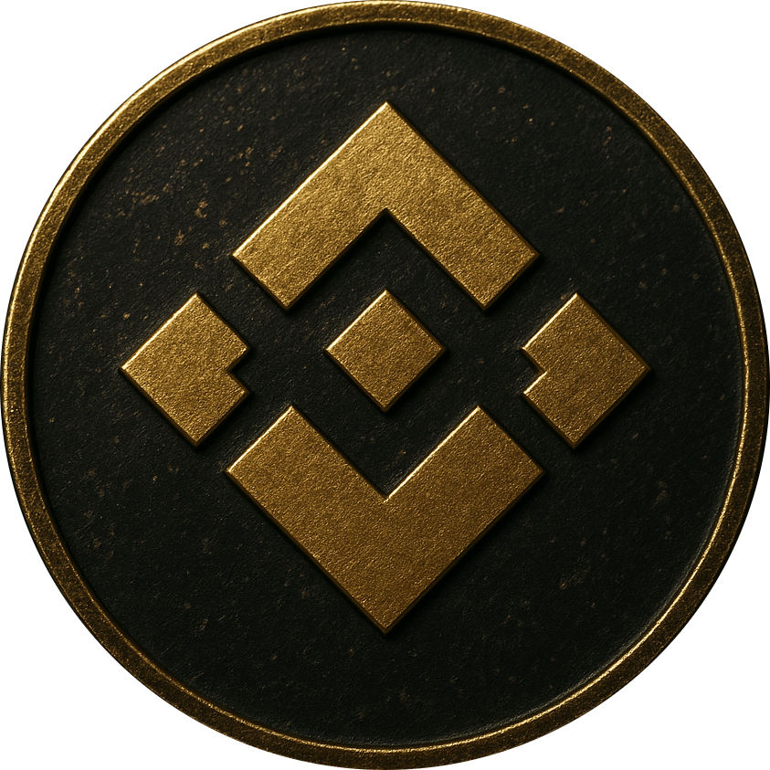 3d Gold Binance Coin BNB Token