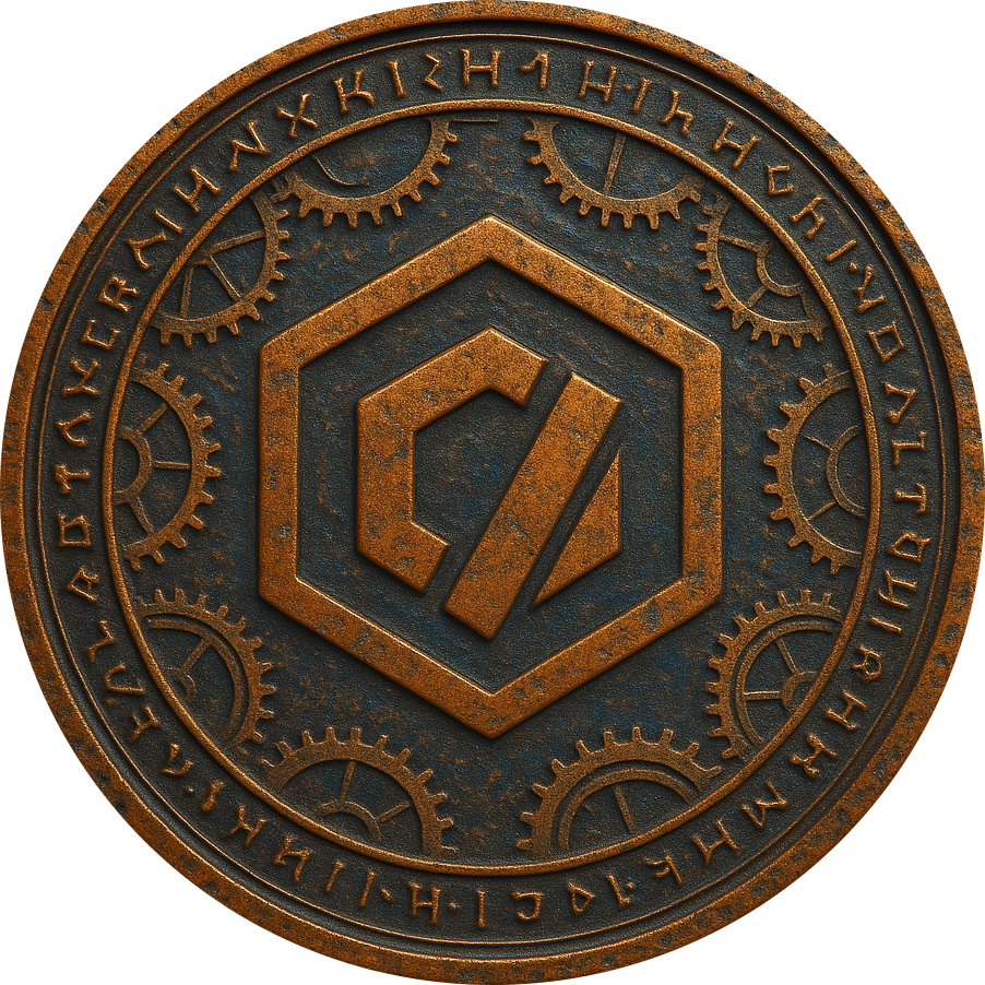 3d Gold Cronos CRO Token