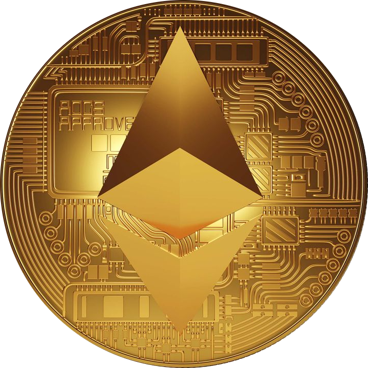 3d Gold Ethereum ETH Token
