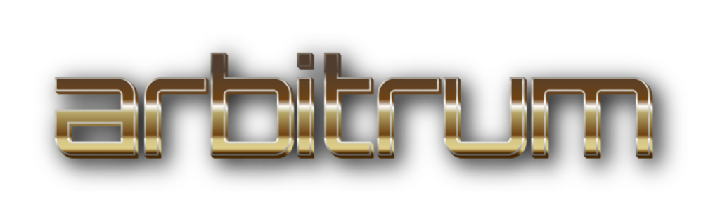 3D Arbitrum metal text image