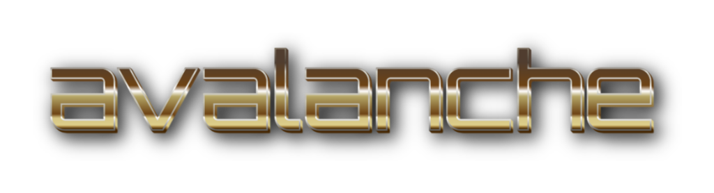 3D Avalanche metal text image