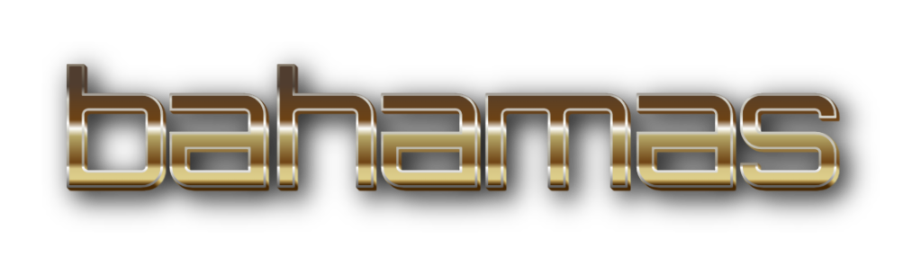 3D Bahamas metal text image