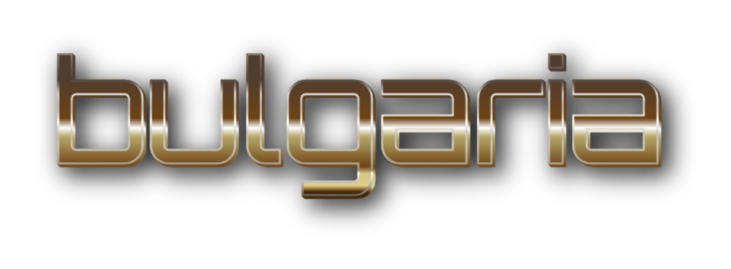 3D Bulgaria metal text image