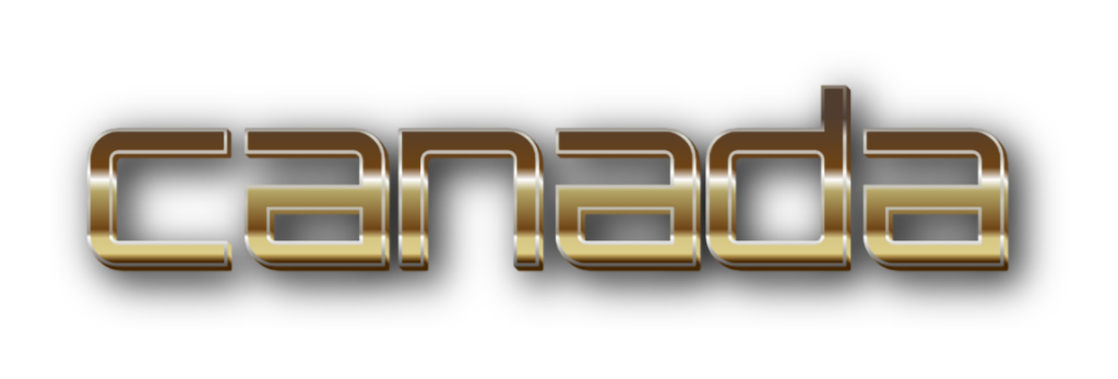 3D Canada metal text image