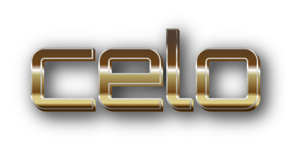 3D Celo metal text image
