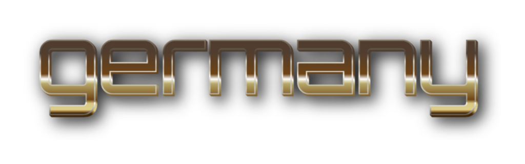 3D Germany metal text image
