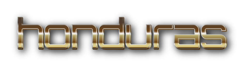 3D Honduras metal text image
