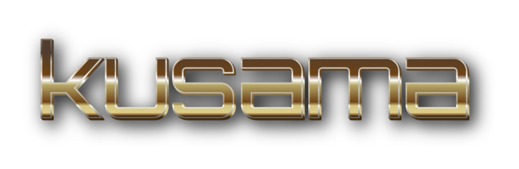 3D Kusama metal text image