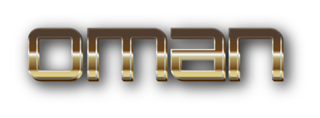 3D Oman metal text image