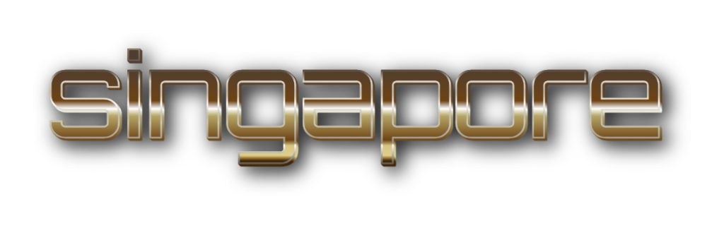 3D Singapore metal text image