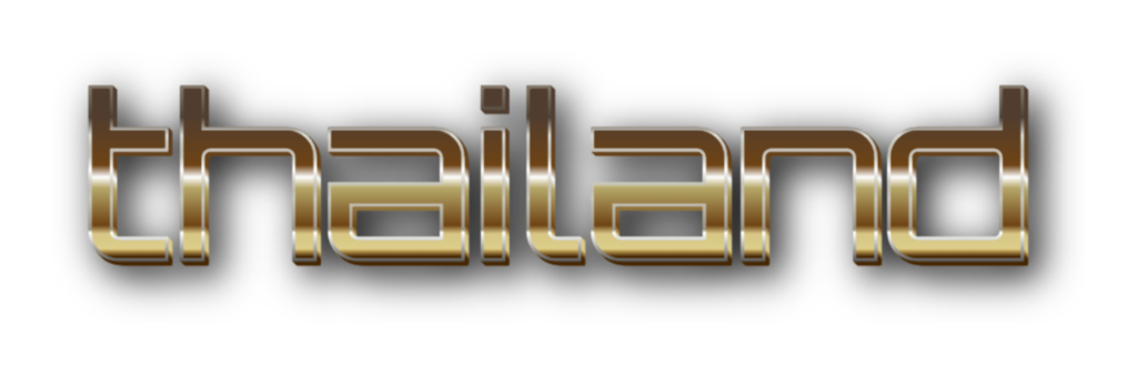 3D Thailand metal text image