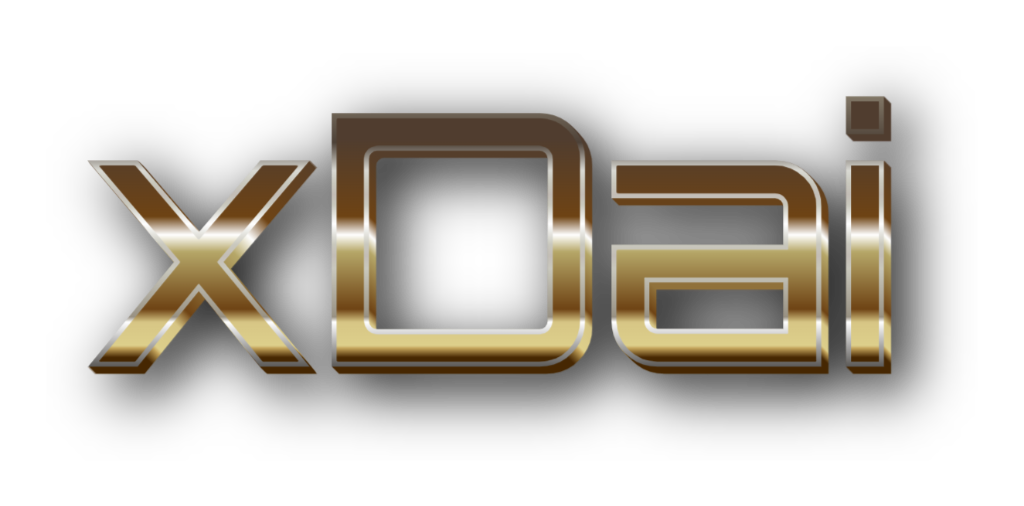 3D xDai metal text image