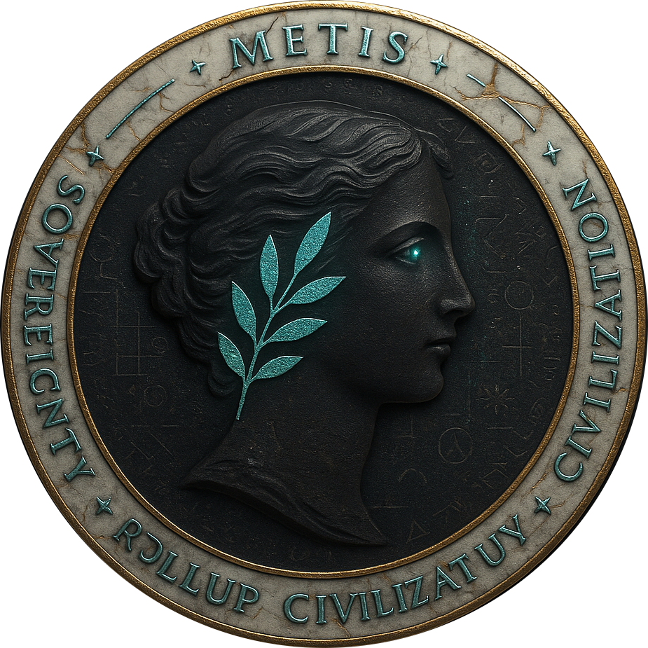3d Gold Metis Token
